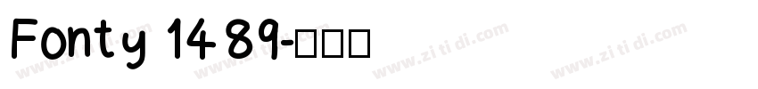 Fonty 1489字体转换